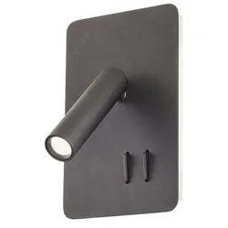 Redo 01-2982 LED Spot-Wandleuchte QUDA | 6+3W integrierte LED-Quelle | 330+135lm | 3000K