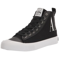 Giorgio Armani A|X ARMANI EXCHANGE Herren Updated Icon Logo High Top Sneaker, Schwarz, 39.5 EU