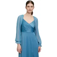 Vera Mont Bolerojacke mit gekräuseltem Ausschnitt in shiny Bluestone
