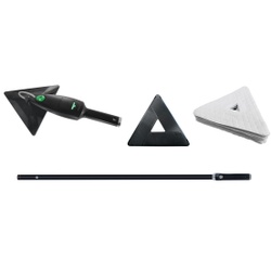 UNGER Stingray® 160 OS Oberflächenreiniger, Set mit Quikpads, Ergonomische Reinigung der effizientesten Art, 3-teiliges Set