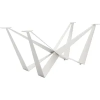 DeLife Tischgestell Spider Metall Weiß für Tischplatten ab 200
