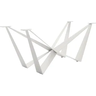 DeLife Tischgestell Spider Metall Weiß für Tischplatten ab 200 cm