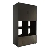 roomart Waschmaschinenschrank 134 cm Schwarz