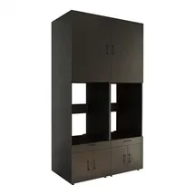 roomart Waschmaschinenschrank 134 cm Schwarz