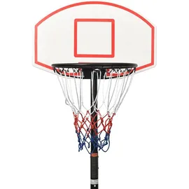vidaXL Basketballständer Weiß 216 -250 cm