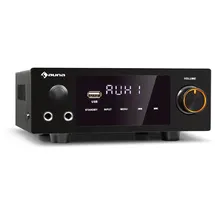 Auna AMP-2 DG Stereo-Hifi-Verstärker 2x50W RMS BT/USB opt. & coax. Dig-In Schwarz