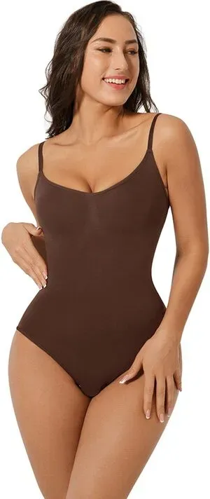 Feelingirl Nahtloser Bodysuit für den Alltag XS/S Braun