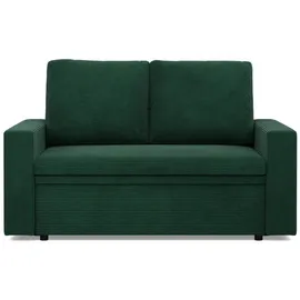 mebligo Sofa, Smaragdgrün, Textil, 2-Sitzer, 148x90x87 cm, Wohnzimmer, Sofas - Couches, Sofas, 2-Sitzer Sofas
