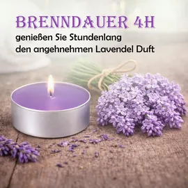 HS Candle Teelicht 54 St. Flieder
