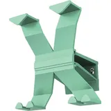 haarmann gmbh Wandgarderobe Alu 4 Haken Länge 170 mm Grün