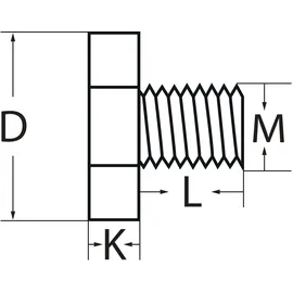 tecwerk Fräseranzugsschraube M12 f.Spann-D.27mm