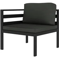 vidaXL 6-tlg. Garten-Lounge-Set mit Kissen Aluminium Anthrazit