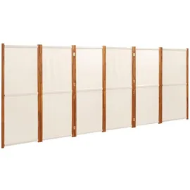 vidaXL Raumteiler Cremeweiß 420x180 cm