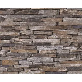 Livingwalls selbstklebendes Panel 3D in Stein Optik fotorealistisch Naturstein 2,50 m x 0,52 m beige braun creme Made in Germany 955721 95572-1
