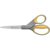 WESTCOTT Papierschere TITANIUM Super grau-gelb 21,0 cm