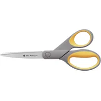 Westcott Papierschere TITANIUM Super grau-gelb 21,0 cm