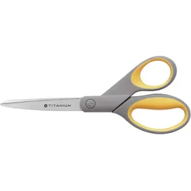 Westcott Papierschere TITANIUM Super grau-gelb 21,0 cm