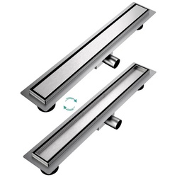 EMKE Duschrinne Duschrinne Edelstahl Komplettset Befliesbar Bodenablauf Dusche Siphon