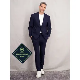 Lerros Baukastenhose "Herren Anzughose mit Stretchanteil, gerade geschnitten", Herren, Gr. 54, blau (bold navy), 49% Viskose, 29% Polyester, 20% Wolle, 2% Elasthan, Hosen