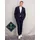 Lerros Baukastenhose "Herren Anzughose mit Stretchanteil, gerade geschnitten", Herren, Gr. 54, blau (bold navy), 49% Viskose, 29% Polyester, 20% Wolle, 2% Elasthan, Hosen