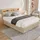 XDOVET Polsterbett 160 x 200 cm Beige