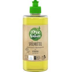 Love Nature Spülmittel, Verbena, Umweltfreundliches Handspülmittel für strahlend sauberes Geschirr , 470 ml - Flasche