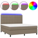 vidaXL Boxspringbett 180 x 200 cm Schwarz
