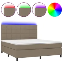 vidaXL Boxspringbett 180 x 200 cm Schwarz