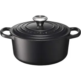 Le Creuset Signature Bräter 18 cm rund schwarz glänzend