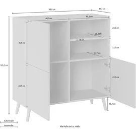 INOSIGN »Scandi«, Höhe 105 cm grau