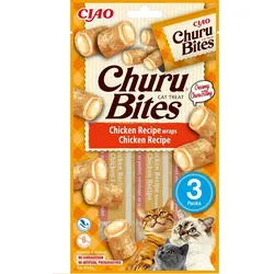 INABA Churu Bites Chicken wraps 3x10g Hühnerwraps für Katzen