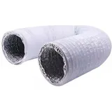 Flexibler Abluftschlauch aus PVC-Aluminium, 150 mm, 6 m Länge – Belüftungsschlauch für Dunstabzugshauben, Klimaanlagen, Wäschetrockner (ø150 mm, 6 m,