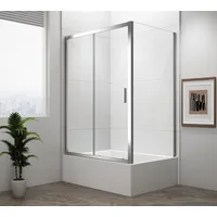 Polysan DEEP Komplettdusche 140 x 165 cm Klarglas