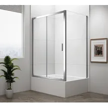 Polysan DEEP Komplettdusche 140 x 165 cm Klarglas