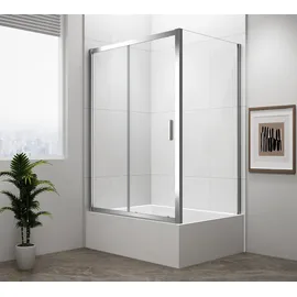 Polysan DEEP Komplettdusche 140 x 165 cm Klarglas