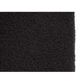 Mendler 6er-Set Esszimmerstuhl HWC-K88, Lehnstuhl Stuhl, Holz Poly-Rattan Metall Bouclé ~ Stoff/Textil schwarz