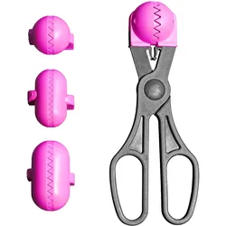 La Croquetera - Multifunktionales Utensil mit 4 austauschbaren Kunststoffformen für Kroketten in Rosa
