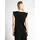 Tom Tailor Loose Fit Top in Crinkle-Optik, Black, S