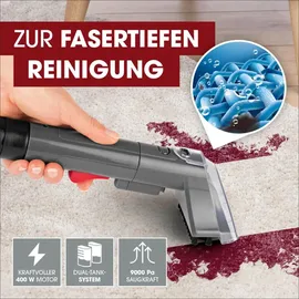Clean Maxx Polster- & Teppichreiniger anthrazit/rot