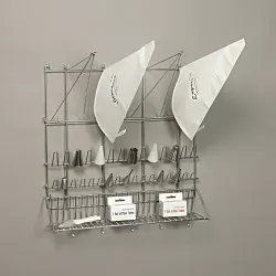 SCHNEIDER Spritzbeutel-Wandaufhänger 157001 , Edelstahl rostfrei