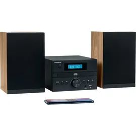 Thomson MIC123BT Mini-Bluetooth-System 50W mit Radio CD/MP3/USB schwarz