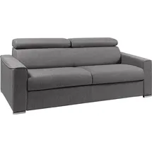 vente-unique Schlafsofa 4-Sitzer – Liegefläche: 160 cm – Matratzenhöhe: 18 cm - Grau - VIZIR