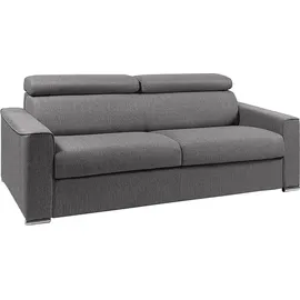 vente-unique Schlafsofa 4-Sitzer – Liegefläche: 160 cm – Matratzenhöhe: 18 cm - Grau - VIZIR