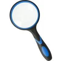 Westcott Lupe schwarz/blau 4-fach, Ø 65 mm