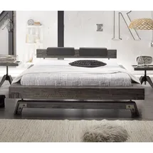 Hasena Factory Line Designbett Bloc Fußkufen Stabil Kopfteil Inca vintage grey 180x200