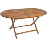 Estexo Gartentisch Balkontisch Terrassentisch Holz Tisch Gartenmöbel klappbar oval