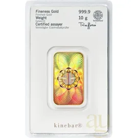 HERAEUS 10 Gramm Goldbarren Heraeus Kinebar