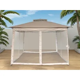 Jet-Line Faltpavillon 3,35 x 3,35 m Beige