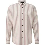s.Oliver Gestreiftes Langarmhemd Beige/Pink M