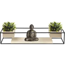 casa pura Wandregal 60 x 12 x 12 cm Schwarz